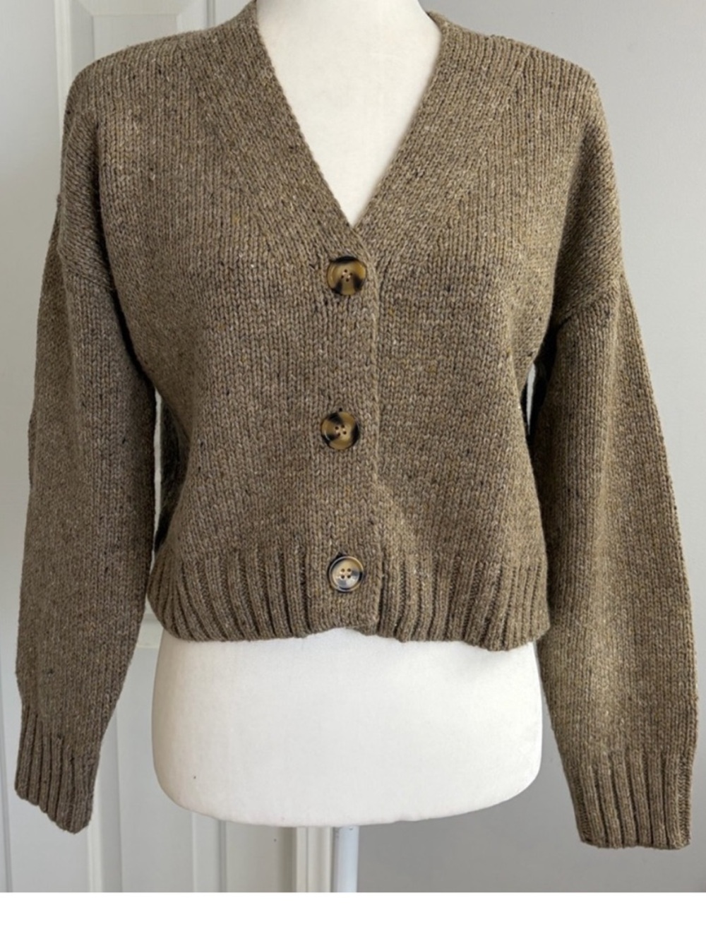 Halston Sweater Taupe Size S